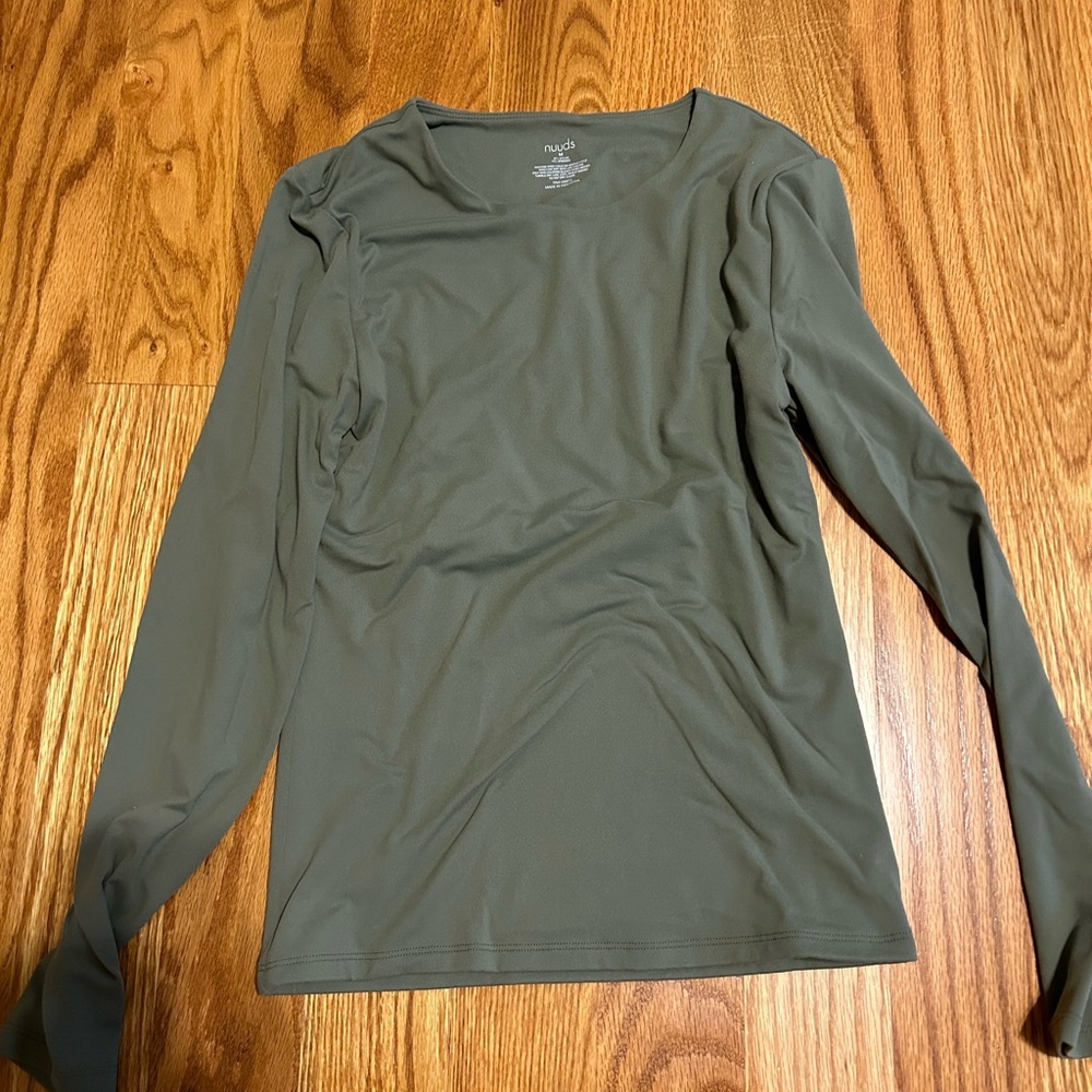 Moss Green Long Sleeve Top